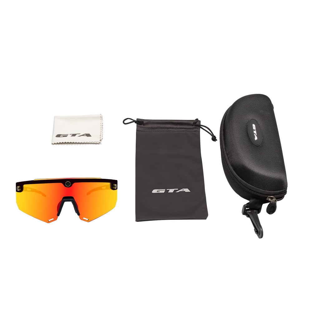 Óculos para ciclismo polarizado gta magnet preto e vermelho – foto 4