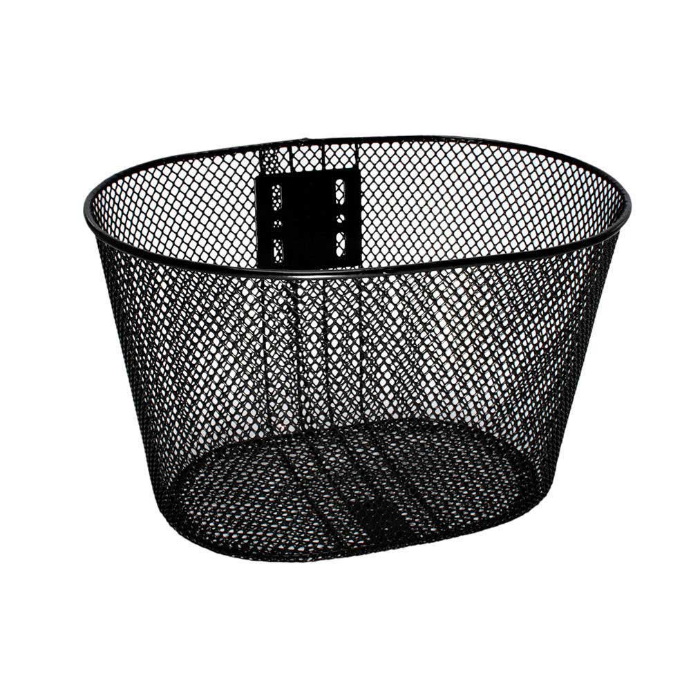 Cestao de aço preto com haste 32x23x20 4mm para bicicleta aro 24