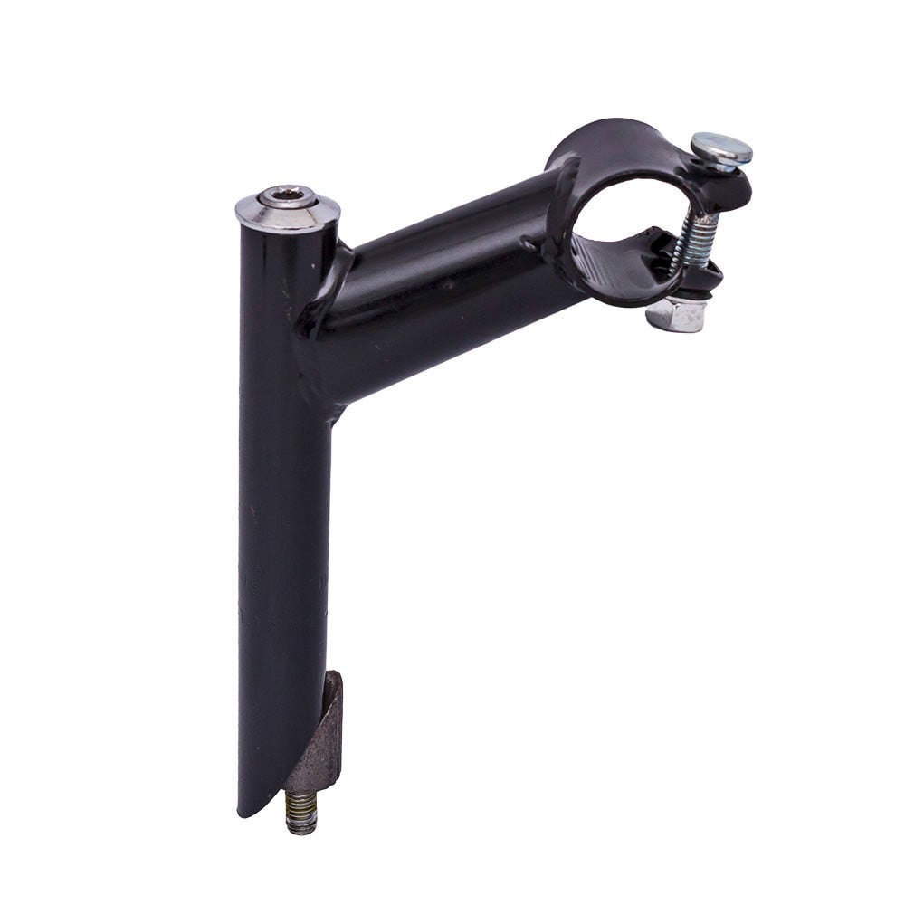 Suporte guidão mtb de aço preto com expander allen 21.1mm