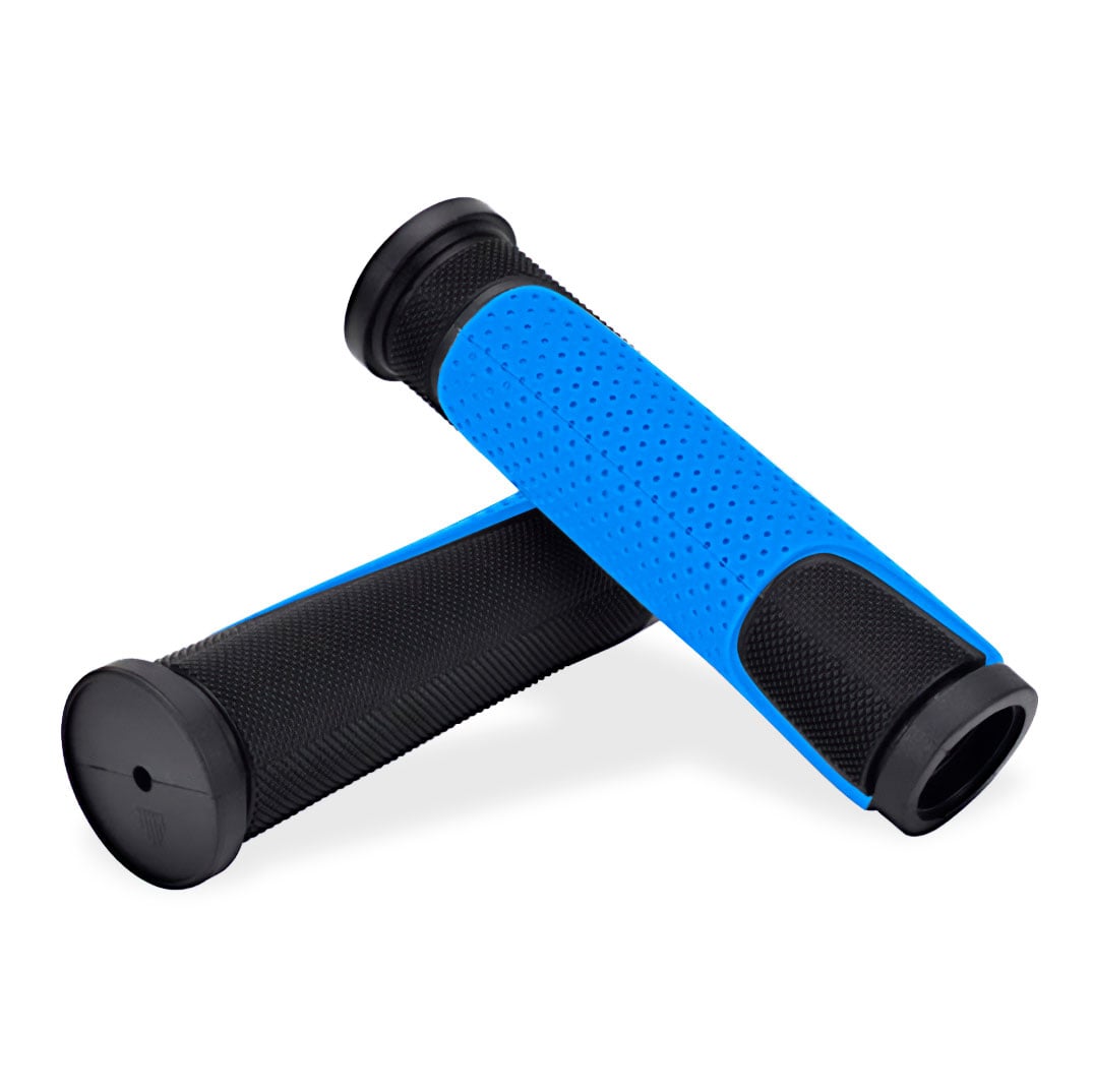 Manopla 125mm borracha tpr preto/azul (pacote com 10 pares )
