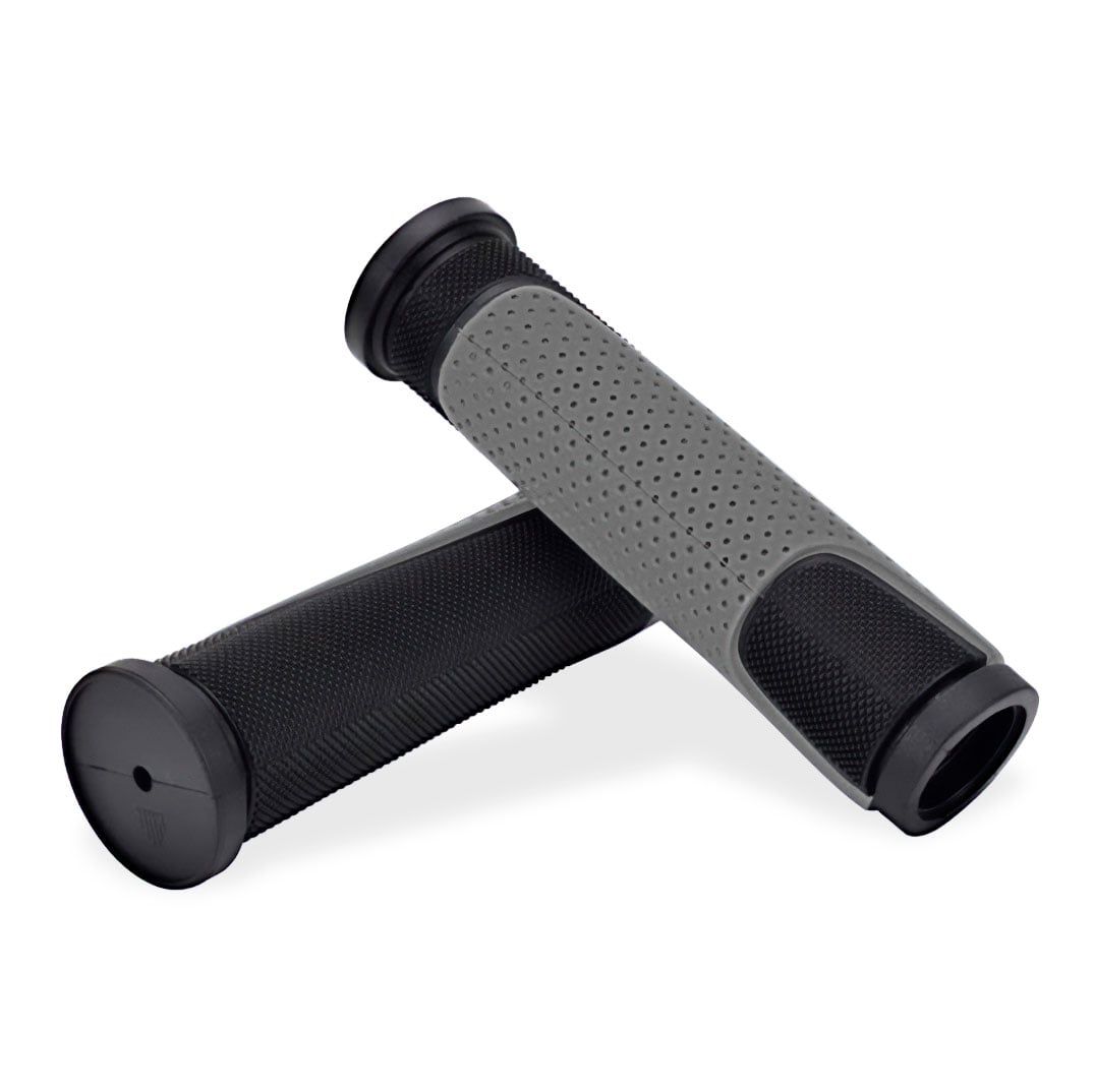 Manopla 125mm borracha tpr preto/cinza (pacote com 10 pares )