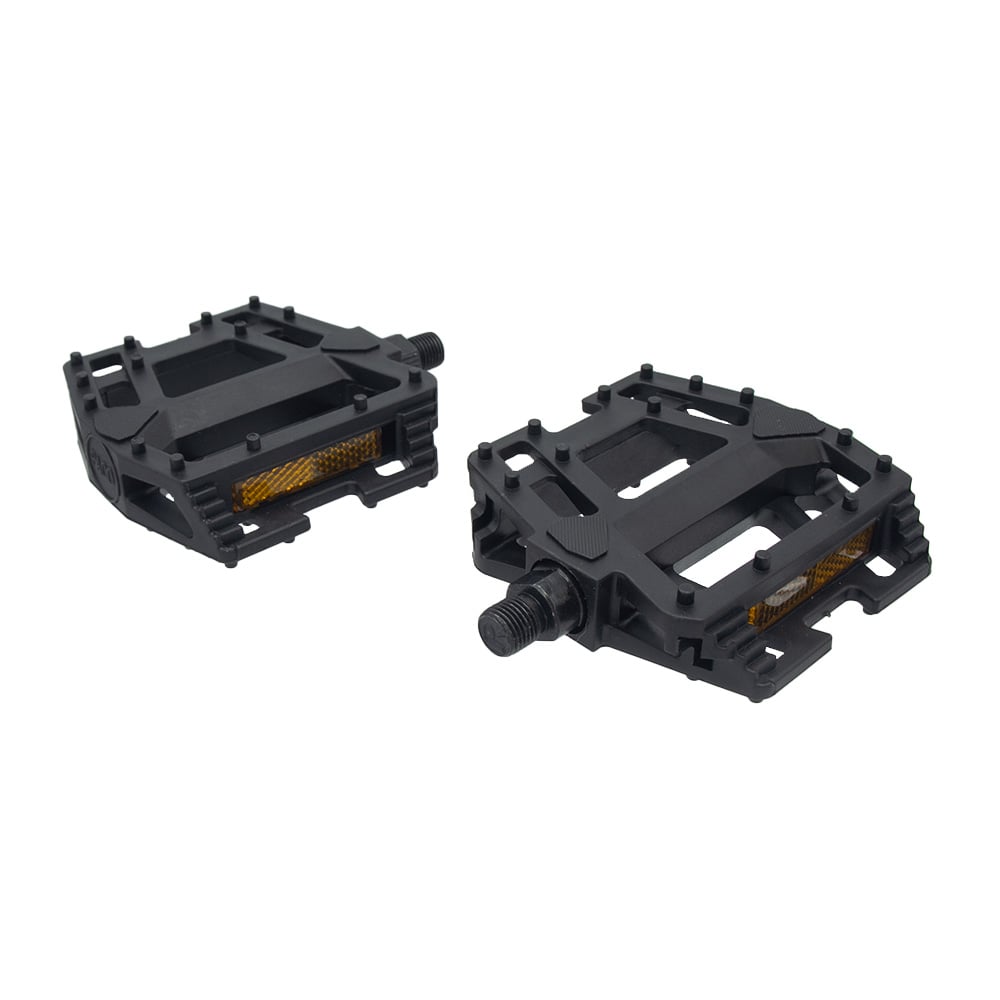 Pedal 1/2 plataforma bmx nylon preto com esfera