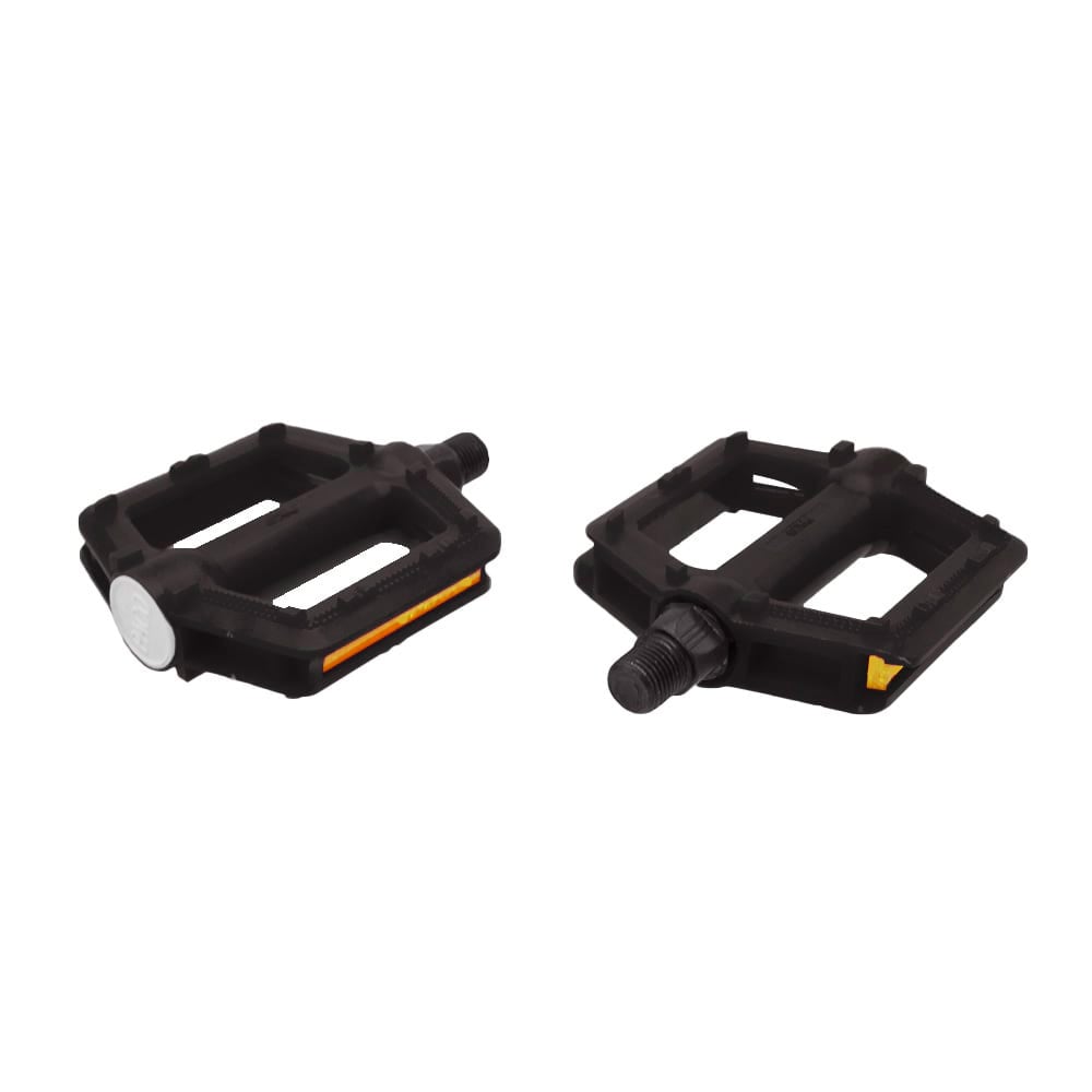 Pedal 1/2 infantil plataforma nylon preto sem esfera