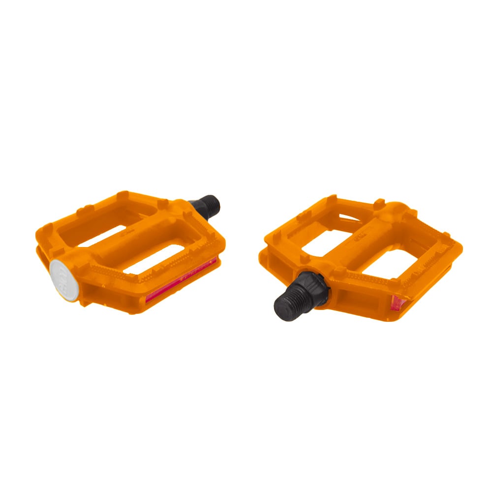 Pedal 1/2 infantil plataforma nylon laranja sem esfera