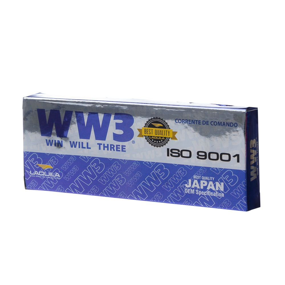 Corrente Comando WW3 126 Elos CBX 250 Twister 01 a 08 - XR 250 Tornado 01 a 08 - CB300R - XRE 300 – foto 2