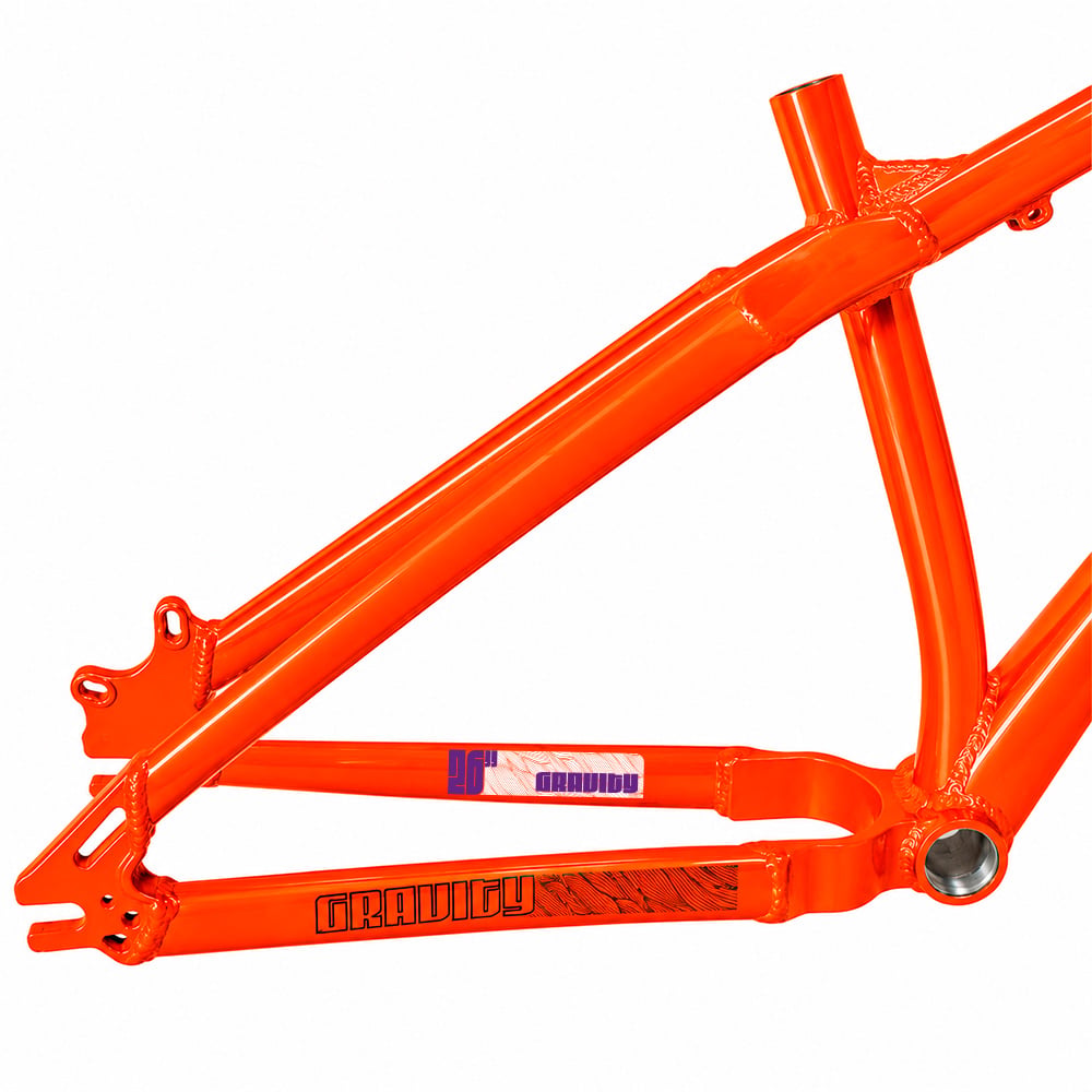 Quadro 26 al freeride gravity laranja + kit – foto 3
