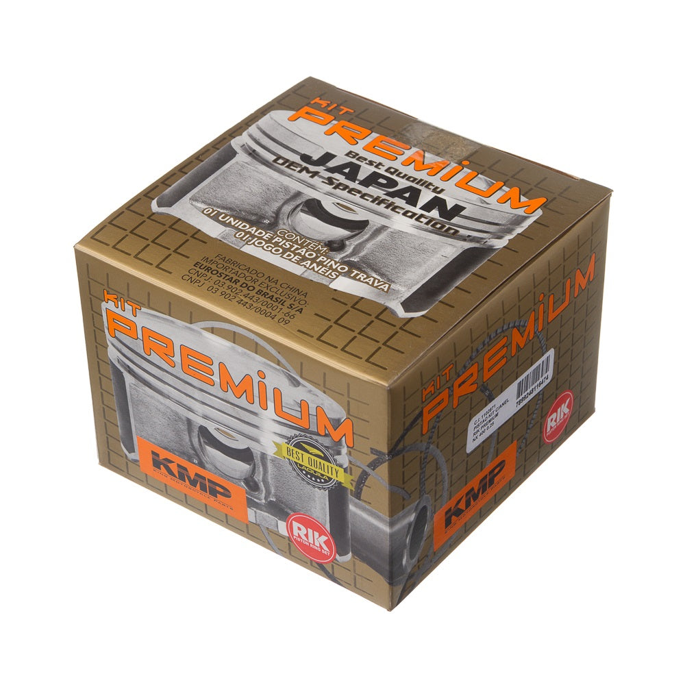 Pistão Kit com Anel RIK Premium NX 400 Falcon 99 a 08 - NX 400I Falcon 2012/ – foto 8