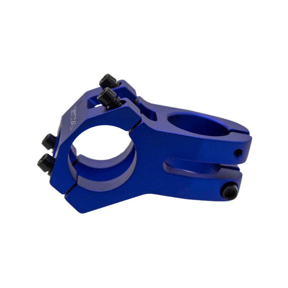 Suporte de guidão em alumínio aheadset 45mm 0° 31.8mm azul – foto 3