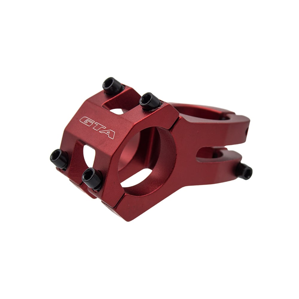 Suporte de guidão em alumínio aheadset 45mm 0° 31.8mm vermelho – foto 2