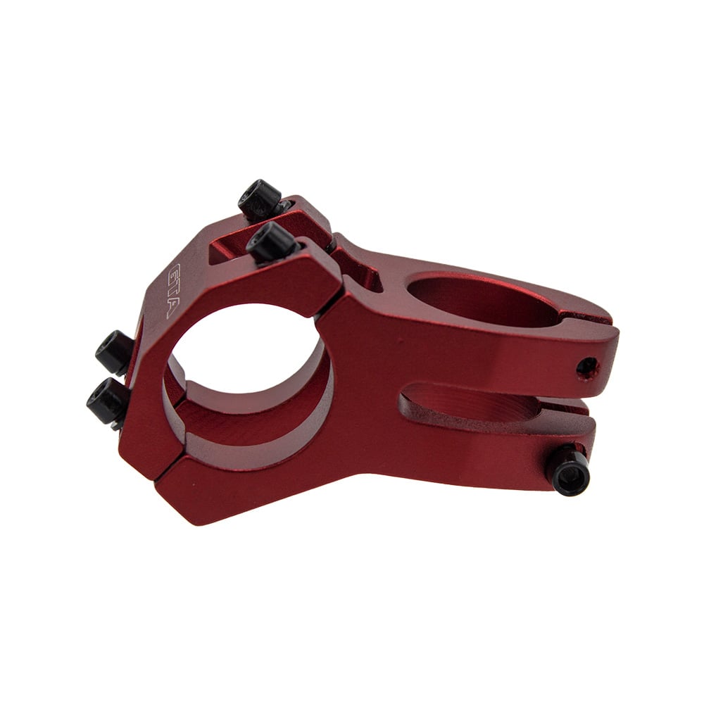 Suporte de guidão em alumínio aheadset 45mm 0° 31.8mm vermelho – foto 3