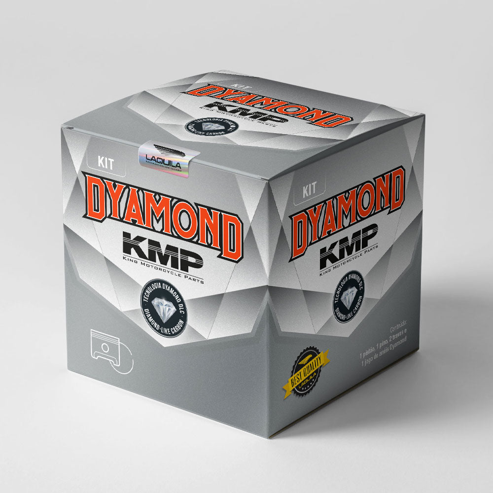 Pistão Kit com Anel KMP Dyamond (DLC) CG 150 04/15 - Bros 150 06/15 – foto 5