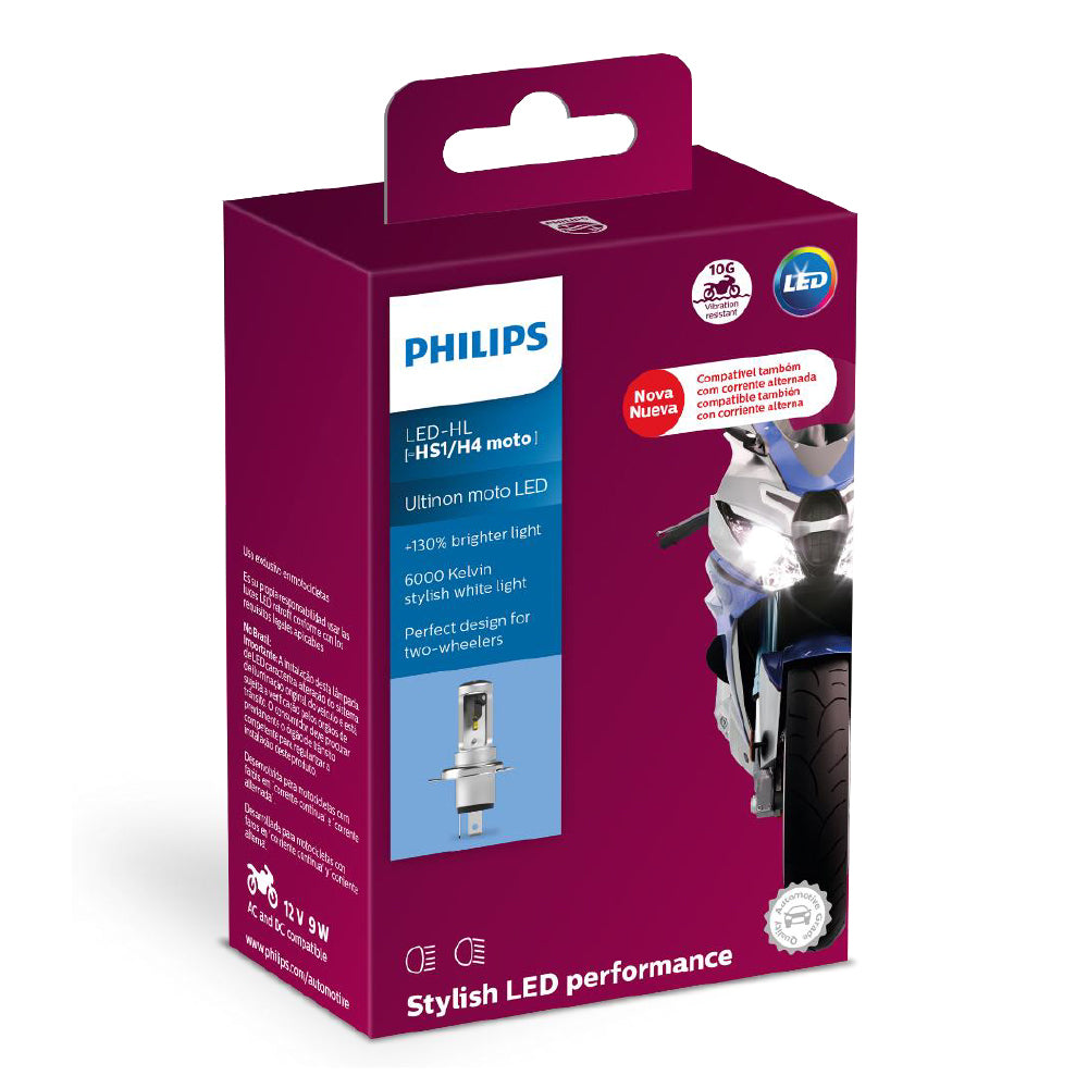 Lâmpada Farol Philips H4 LED Ultinon Moto - 11458UMWX1 – foto 2