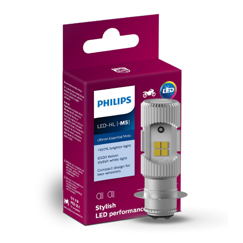 Lâmpada Farol Philips M5 LED Moto - 11163UEMX1 – foto 3