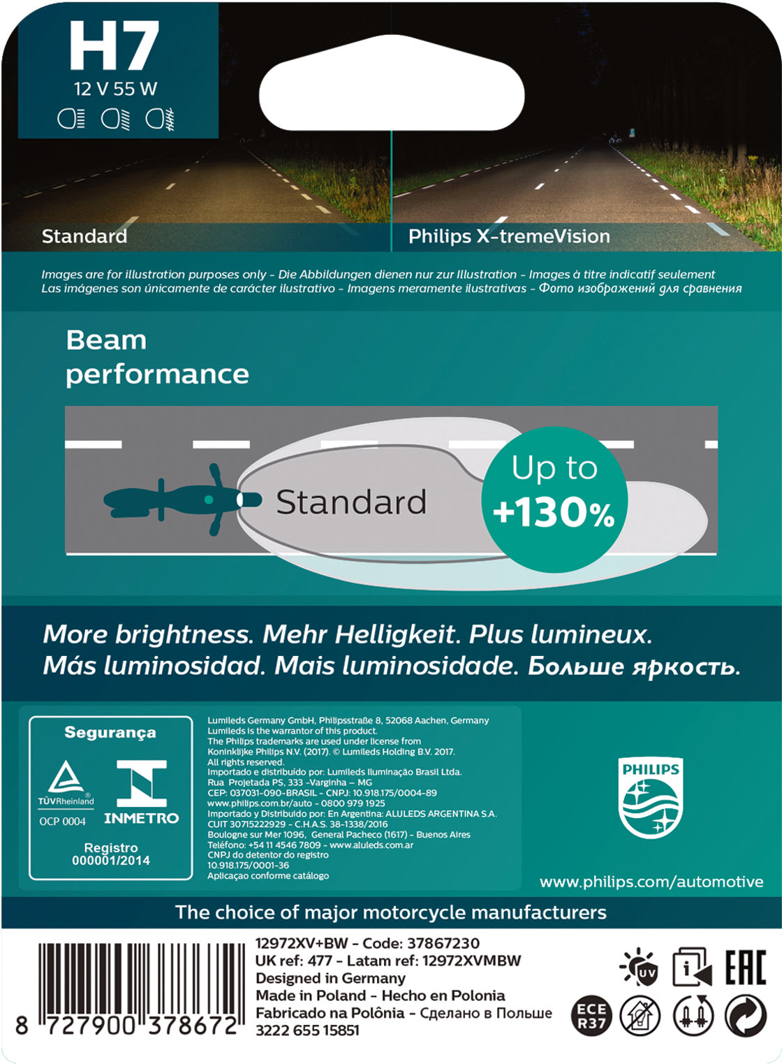 Lâmpada Farol Philips H7 55W X-Tremevision – foto 4