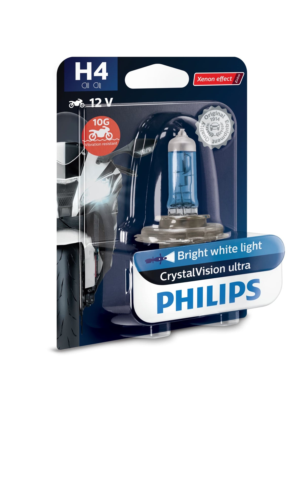 Lâmpada Farol Philips H4 60/55W Cristalvision Ultra – foto 3