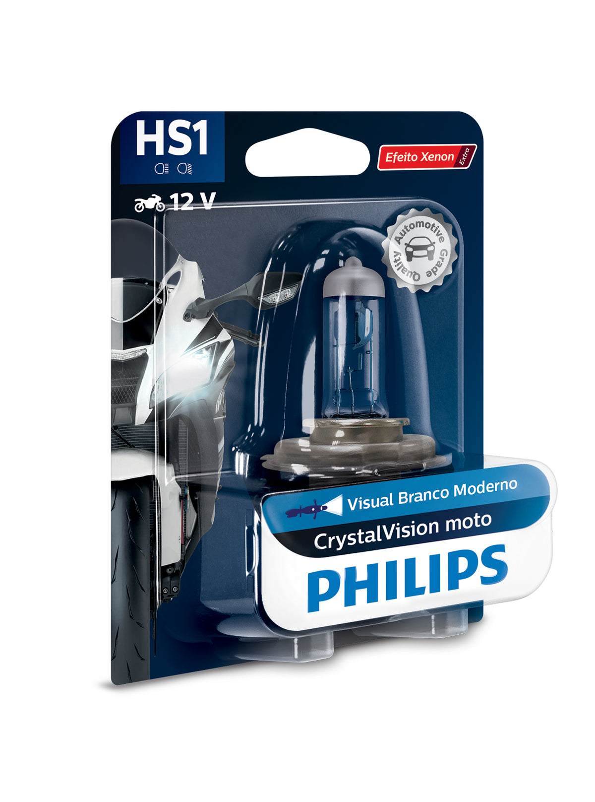 Lâmpada Farol Philips HS1 35/35W Cristalvision Moto – foto 3