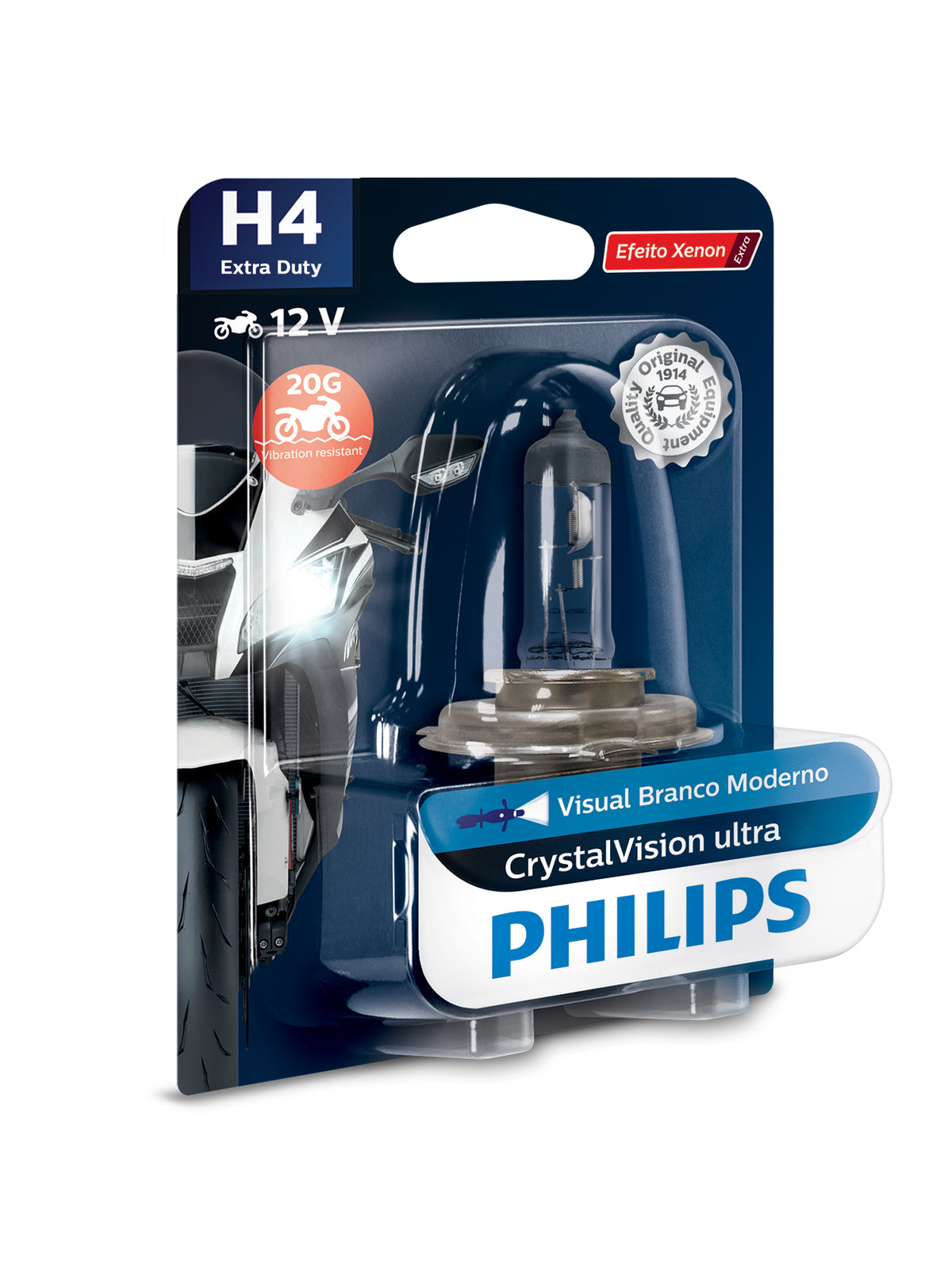 Lâmpada Farol Philips H4 35/35W Cristalvision ED – foto 3