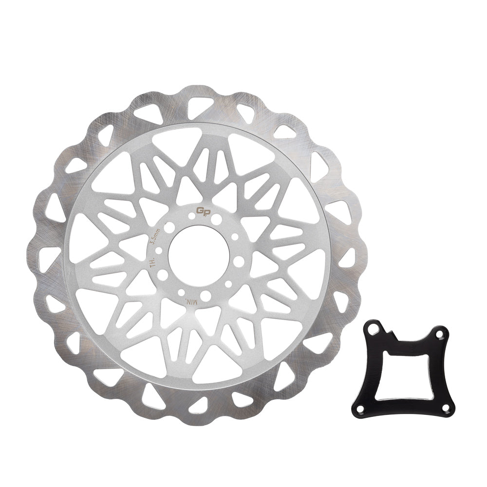 Disco Freio Dianteiro GP7 CG 150 09/15 Prata 320mm Oversize – foto 1