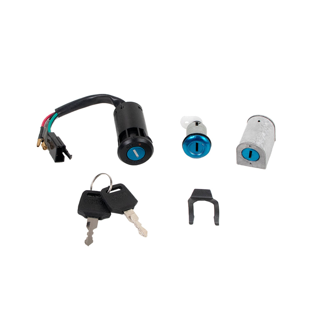 Chave Ignição (Kit Conjunto Travas) Condor Pop 100 07/15 – foto 1