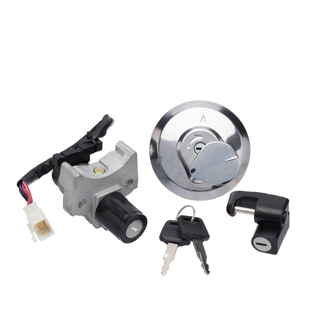Chave Ignição (Kit Conjunto Travas) Condor CG 150 14/15 – foto 1