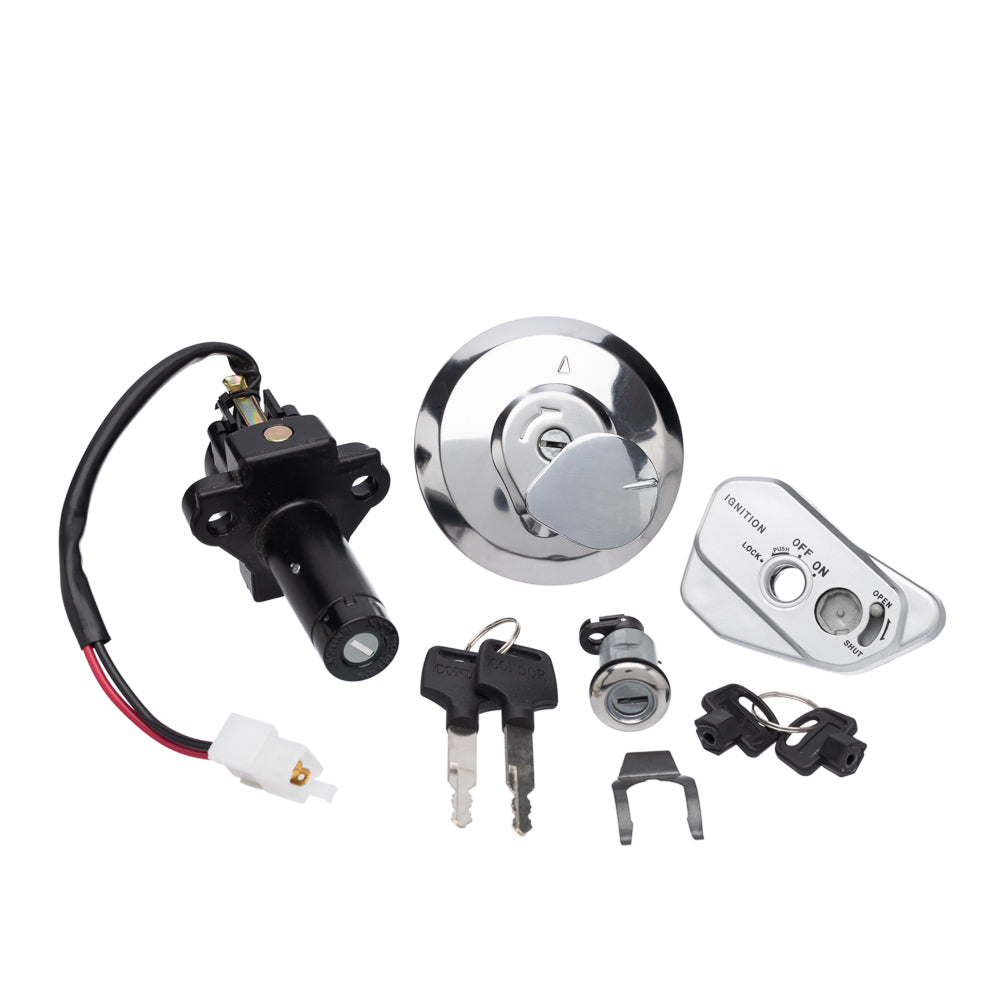 Chave Ignição (Kit Conjunto Travas) Condor NX 400 13/15 – foto 1