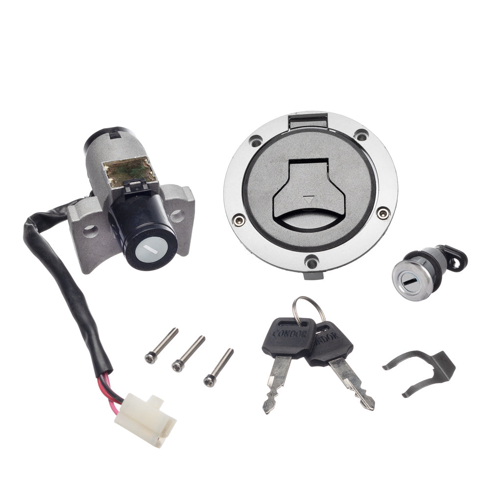 Chave Ignição (Kit Conjunto Travas) Condor CB 250F 19/22 – foto 1