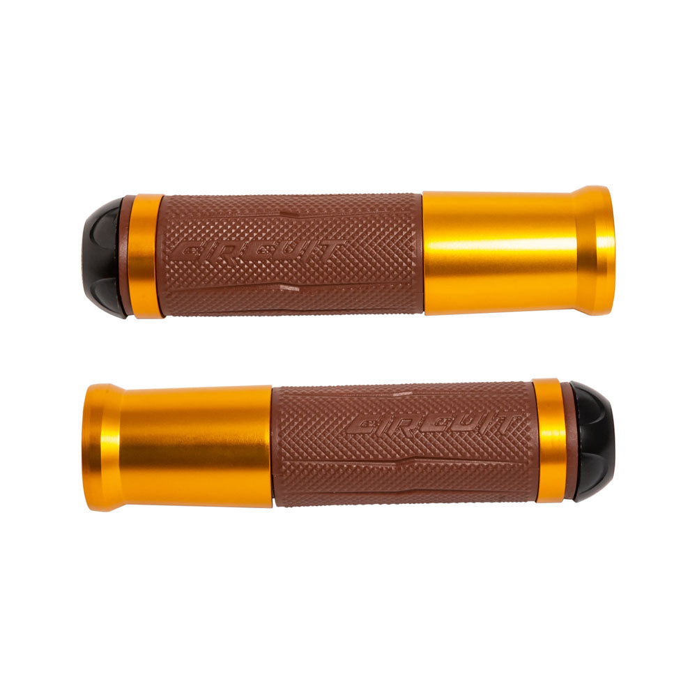 Manopla Circuit Silverstone Marrom/Dourado (MA017-34K) – Par – foto 1