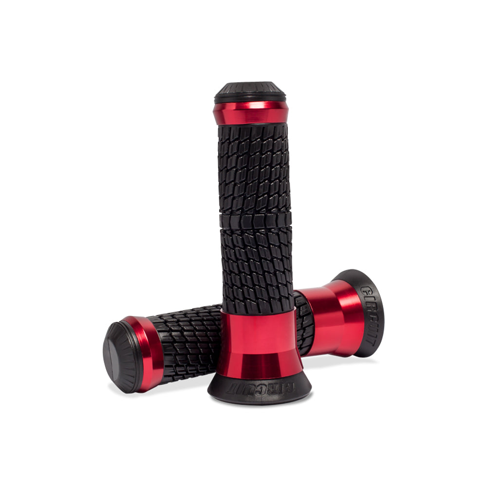 Manopla Circuit Storm Preto/Vermelho (MA047-215) – Par – foto 1