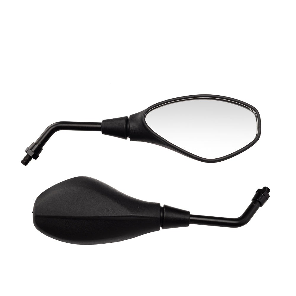 Espelho Retrovisor (Par) GP7 Modelo BMW 90º Rosca Tipo Honda Haste Fixa - Lente Convexa – foto 1