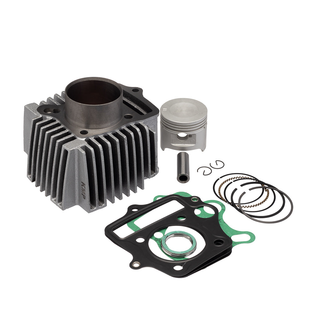 Kit KMP Completo com Cilindro. Pistão. Anel e Junta Kit-A Pop 100 07 a 15 (Bloco em Aço) – foto 1