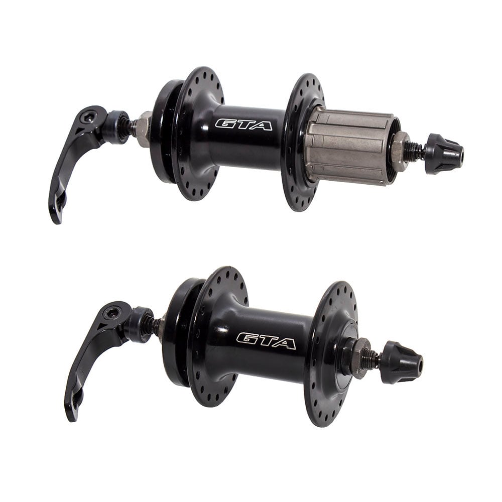 Cubo aluminio par com esfera preto para cassetes de 8 até 12 velocidades com blocagem para freio a disco 36 furos
