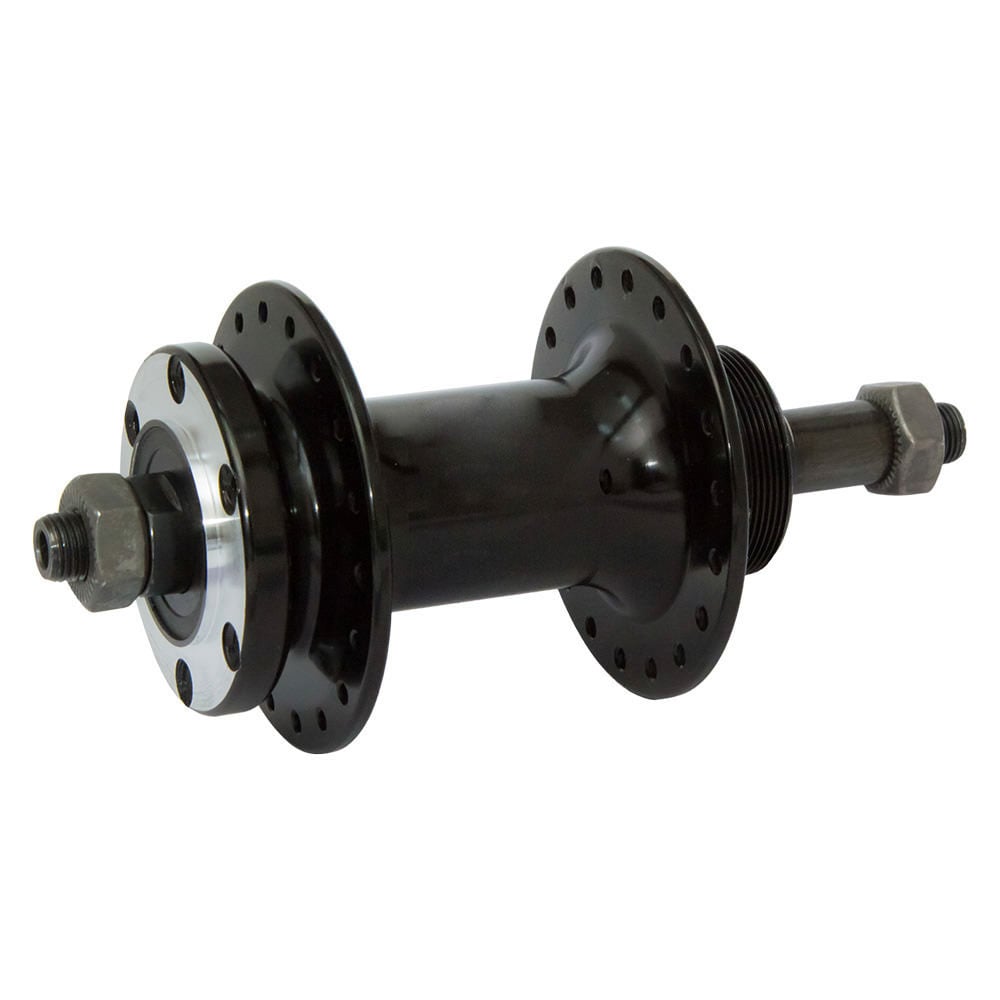 Cubo aluminio par com rolamento preto com blocagem e espaçador para freio a disco 36furos – foto 5