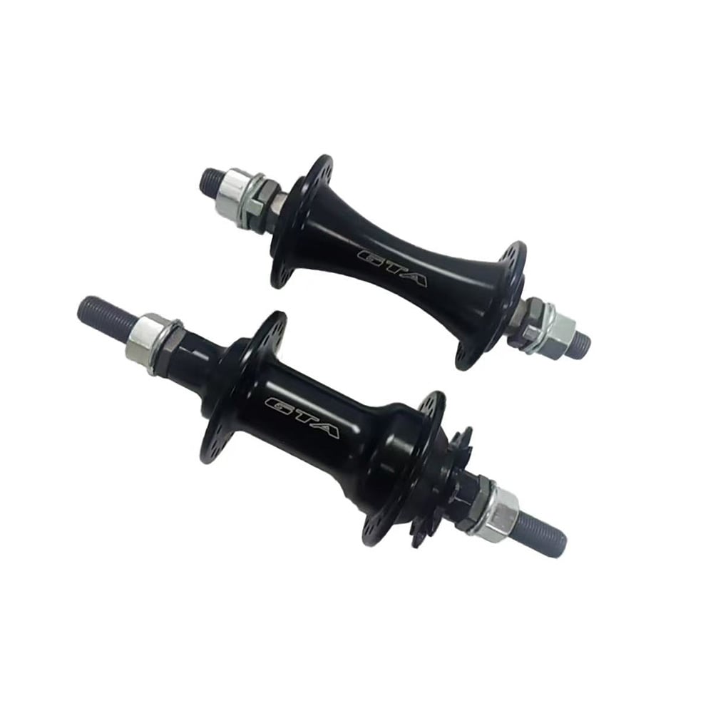 Cubo aluminio par bmx com 36 furos rolamentado, cog de 9 dentes eixo 3/8mm