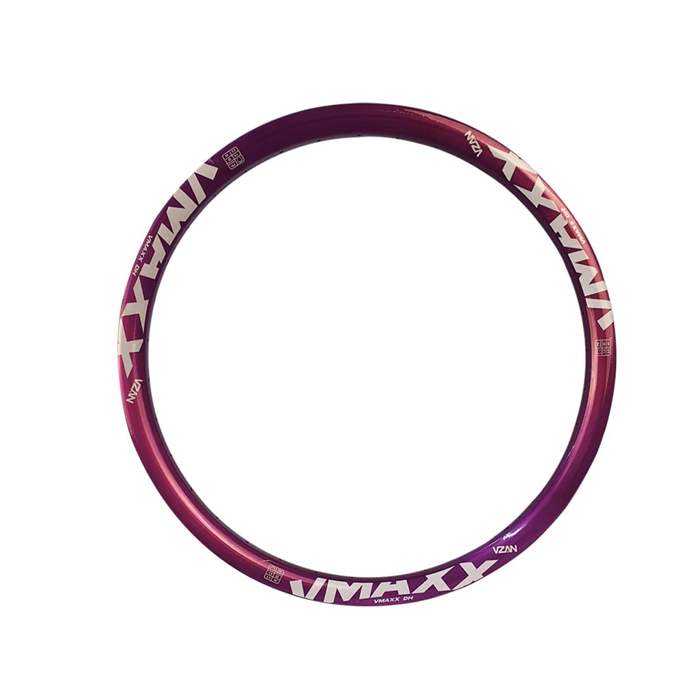 Aro 26 vmaxx 36 furos roxo com adesivo branco – foto 2