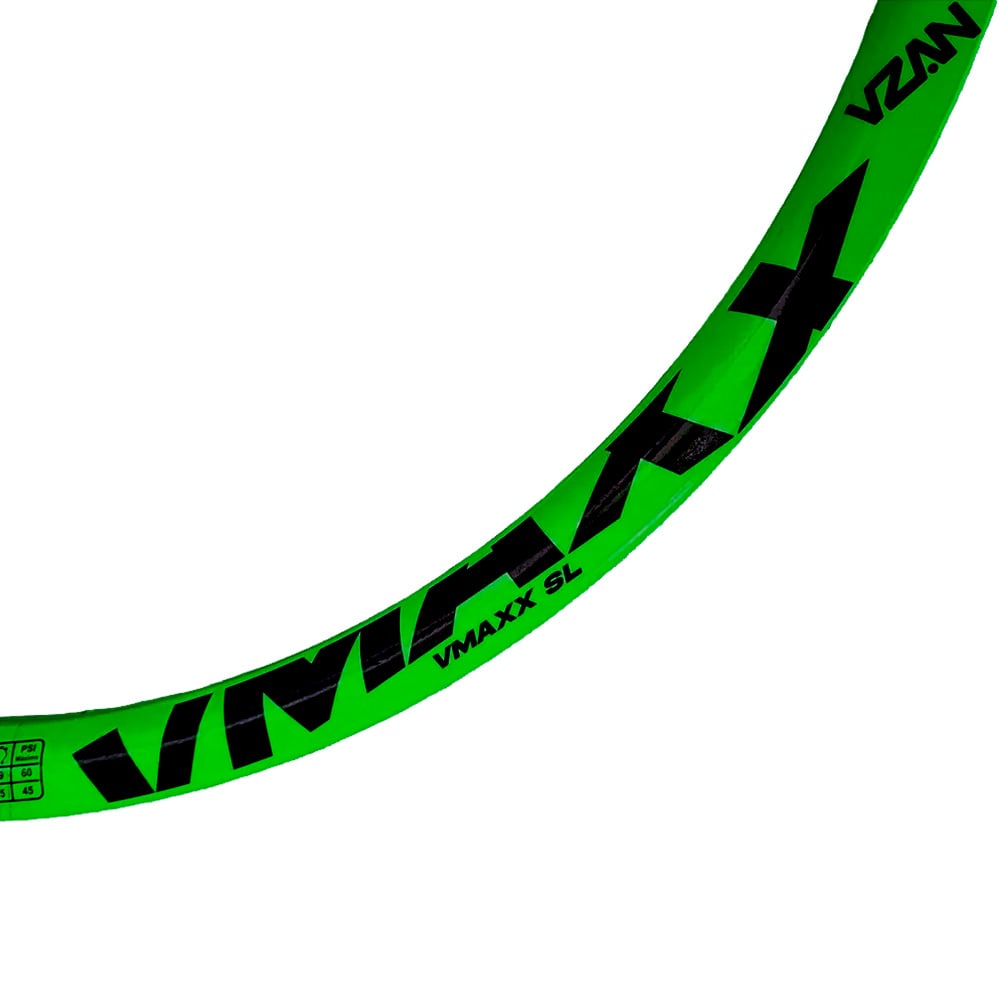Aro 26 vmaxx 36 furos verde neon com adesivo preto