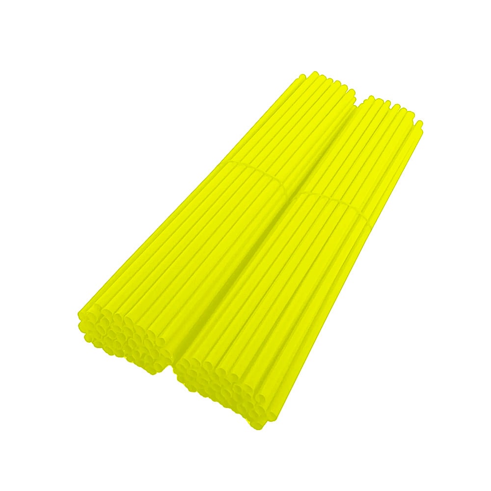 Jogo de 72 capas de raios 250mm cor verde neon