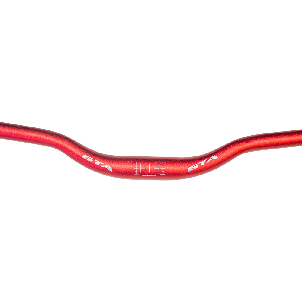 Guidão mtb downhill / freeride voador alumínio 31.8x800x35mm butted vermelho – foto 2