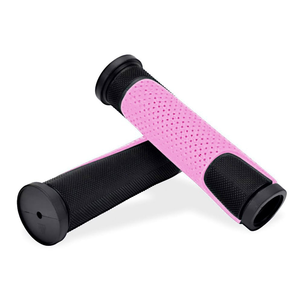 Manopla 125mm borracha tpr preto/rosa (pacote com 10 pares )