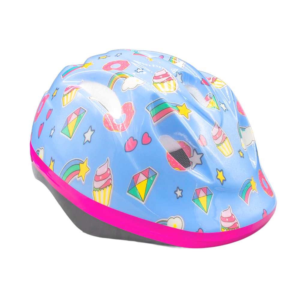Capacete infantil 52/56cm 8 furos modelo sweet