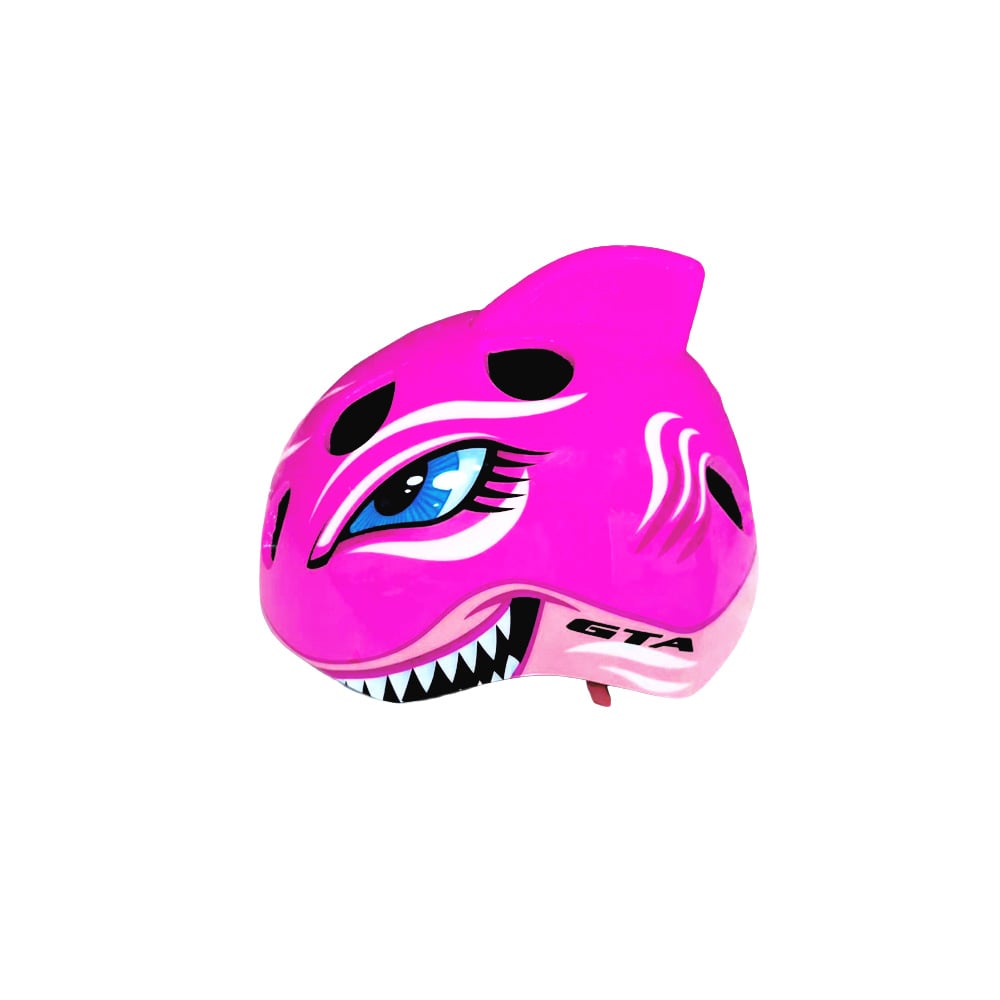 Capacete inmold infantil 52/56cm pink shark – foto 3