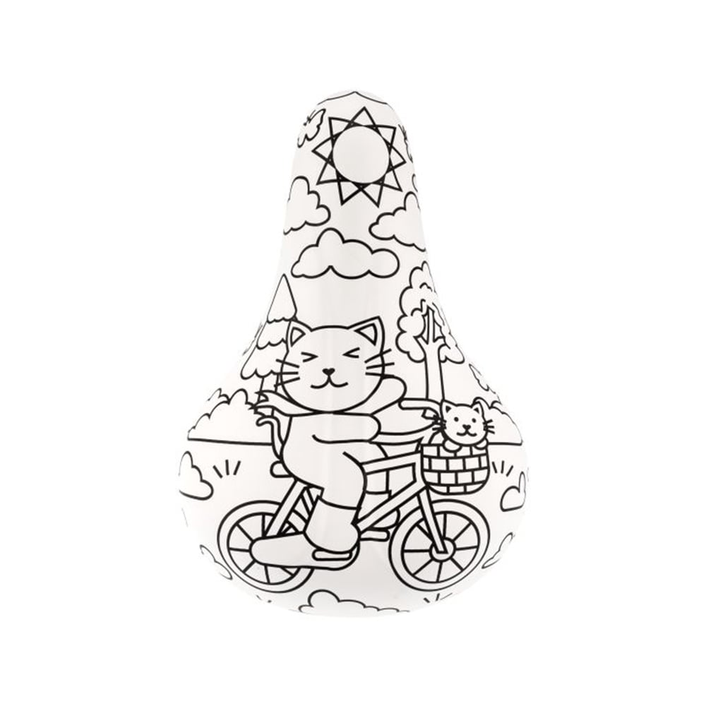 Selim infantil para colorir sem canote gato