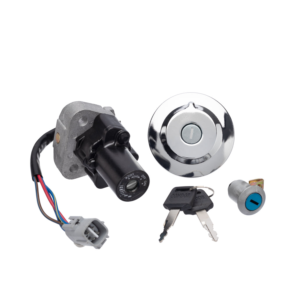 Chave Ignição (Kit Conjunto Travas) Condor Fazer 250 11/15 – foto 1