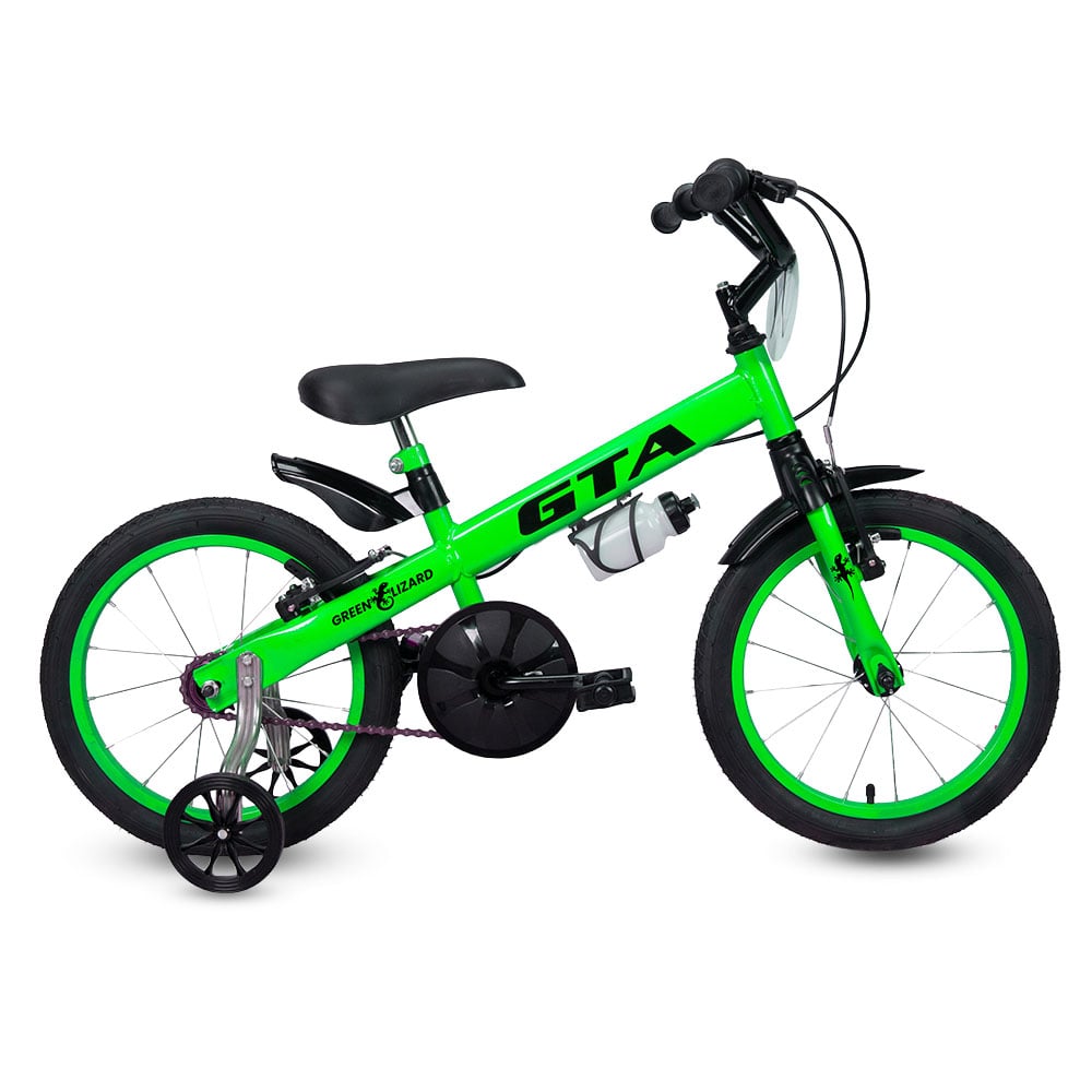 Bicicleta infantil aro 16 gta green lizard verde/preto – foto 2