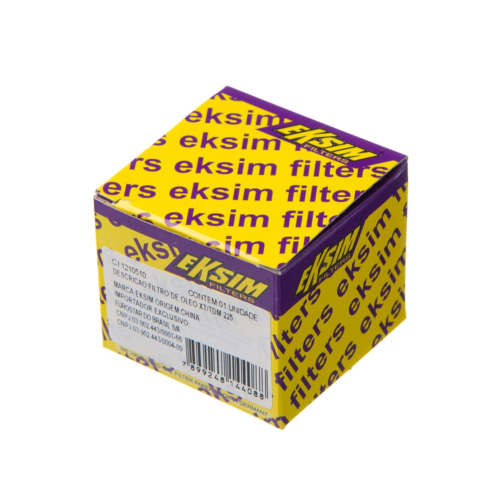Filtro de Óleo Eksim com Anel O'ring Xt/Tdm 225 - TTR 230 (com Tela Lavável) – foto 2