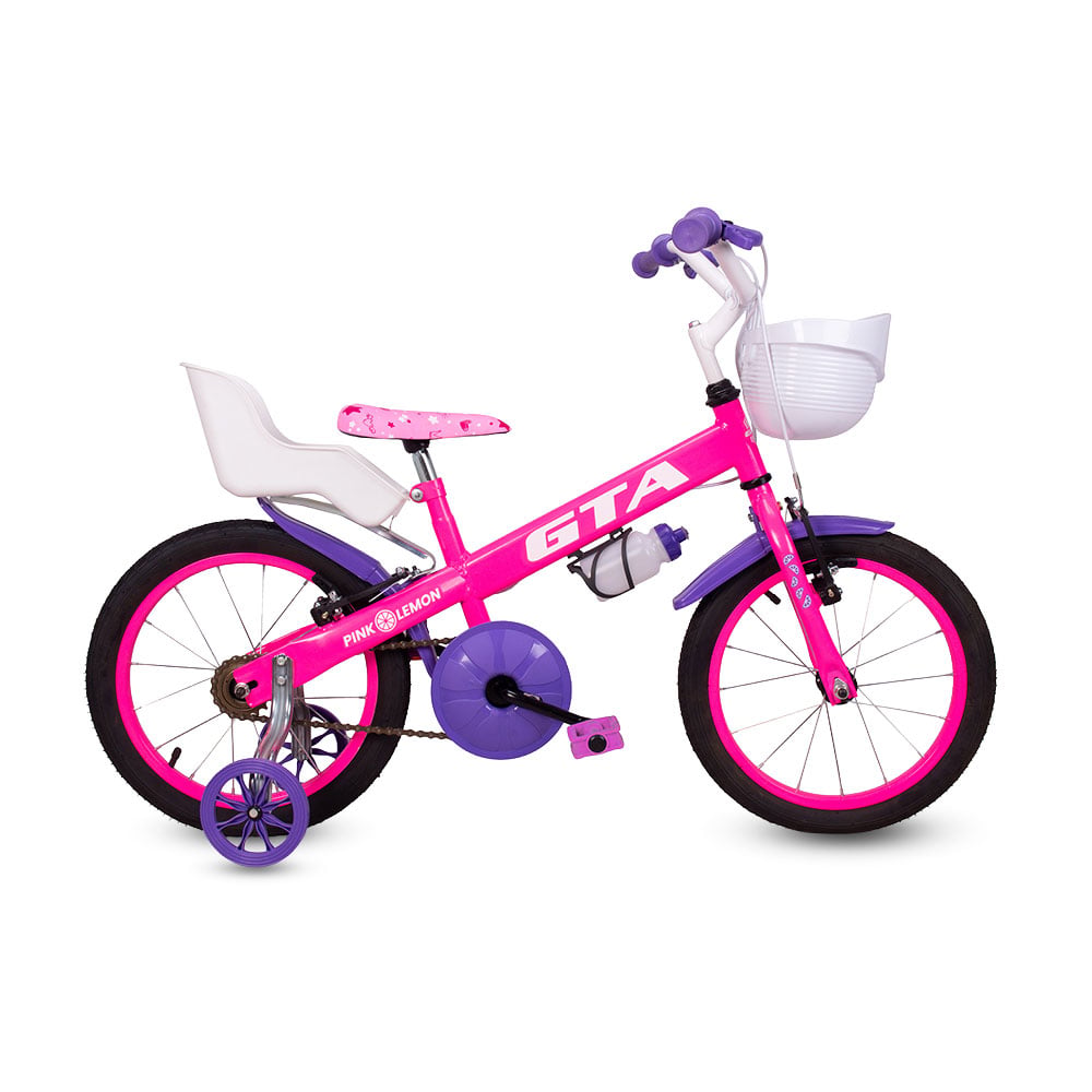 Bicicleta infantil aro 16 gta pink lemon – foto 2