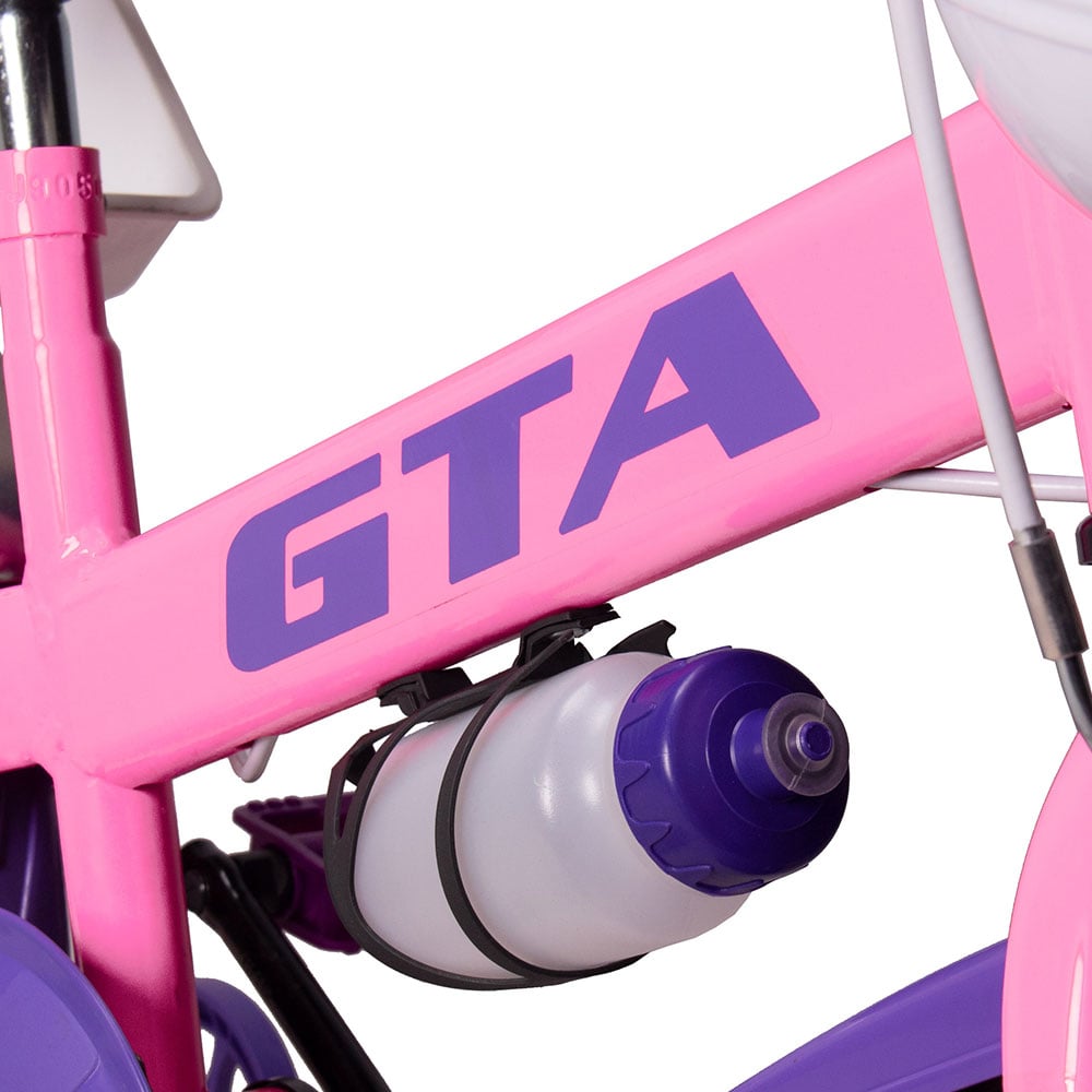 Bicicleta infantil aro 16 gta pink flower – foto 3