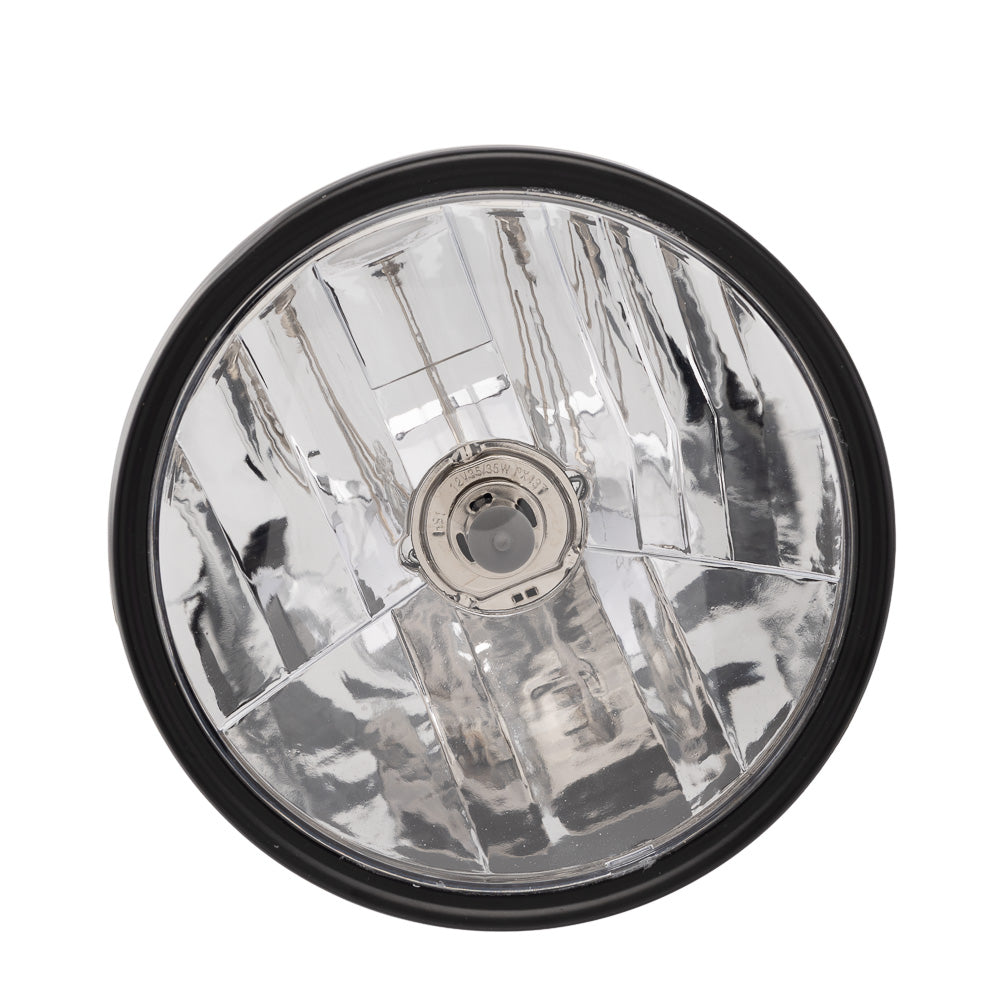 Farol (Completo) com Lâmpada Keisi YBR 125 2000 a 2005 (ARO Cromado)