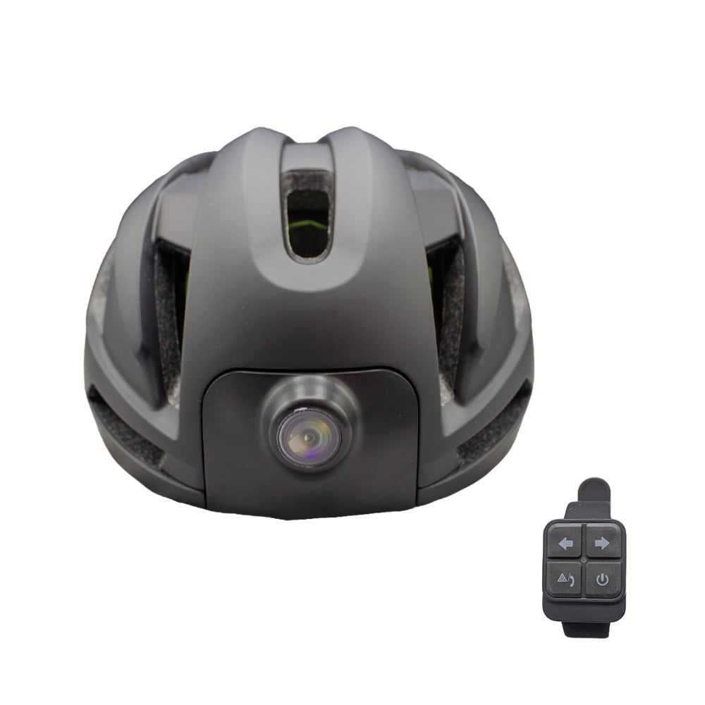 Capacete inmold smart 58/61 com câmera hd preto – foto 4
