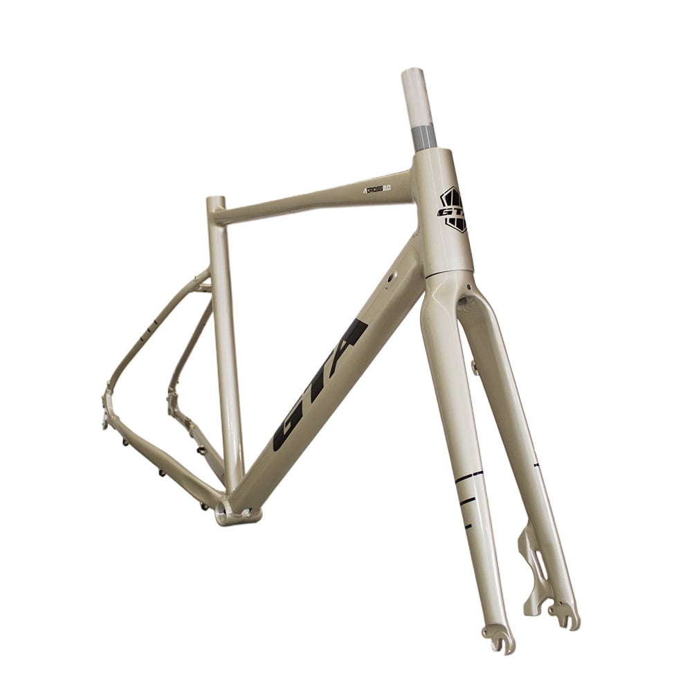 Quadro gravel across 2.0 tamanho 52 champagne + kit – foto 2