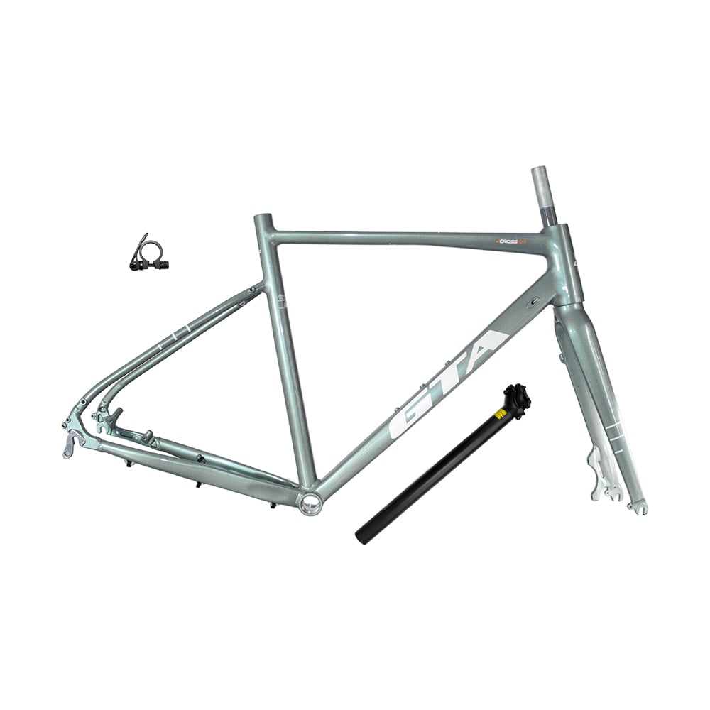 Quadro gravel across 2.0 tamanho 50 verde sálvia + kit